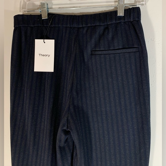 🖤 NWT Theory Pull-On Demetria Pale Stripe Knit Pants 🖤 - Picture 5 of 8